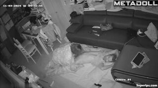 Poor Korean couple fucks on the floor