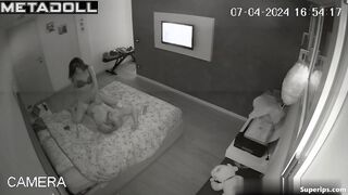 French woman has sex all night long
