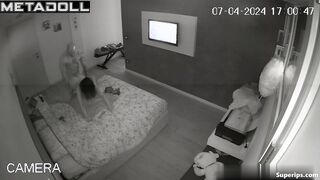 French woman has sex all night long
