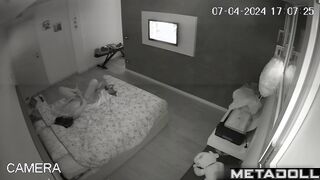 French woman has sex all night long