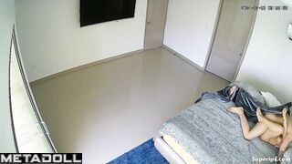 Petite Latina woman rides hard