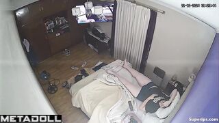Italian couple masturbates while watching porn