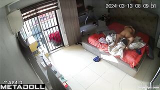 Petite Latina wife fucks her husband