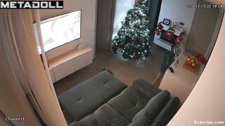 Big-ass Latina girl gets fucked on Christmas
