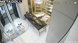 Fetish man is masturbated by his wife