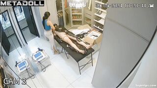 Fetish man is masturbated by his wife