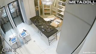Fetish man is masturbated by his wife