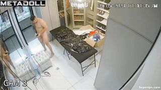 Fetish man is masturbated by his wife