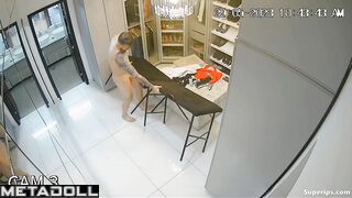 Fetish man is masturbated by his wife
