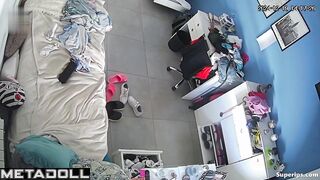Beautiful Italian girl nude in her room