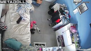 Beautiful Italian girl nude in her room
