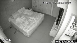 Married Latin couple have family sex