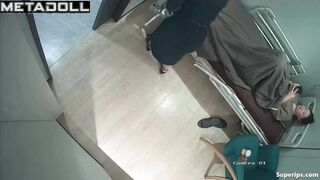Cute Korean girl naked on the stretcher