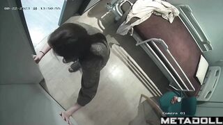 Cute Korean girl naked on the stretcher