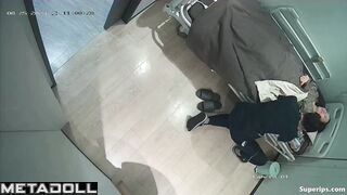 Cute Korean girl naked on the stretcher
