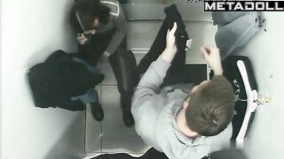 Russian girl gives a blowjob to her boyfriend