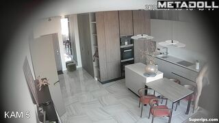 Ukrainian girl does exercises naked