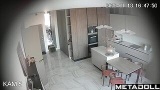 Ukrainian girl does exercises naked