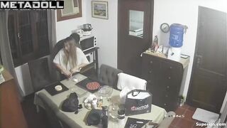 Mature woman gets fucked on the table