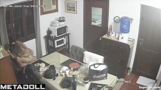 Mature woman gets fucked on the table