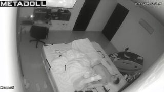 My friend's amazing parents fuck in their bed hidden cam