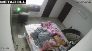 My friend's amazing parents fuck in their bed hidden cam