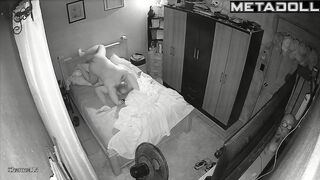 Mature New Zealander brunette mother wets the bed while fucking hidden IP cam