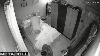 Mature New Zealander brunette mother wets the bed while fucking hidden IP cam