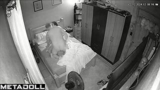 Mature New Zealander brunette mother wets the bed while fucking hidden IP cam