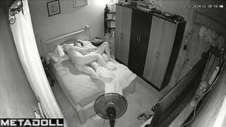 Mature New Zealander brunette mother wets the bed while fucking hidden IP cam