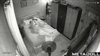 Mature New Zealander brunette mother wets the bed while fucking hidden IP cam