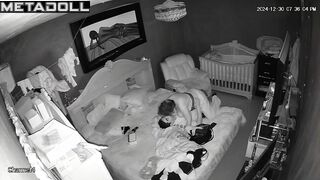 Sweet Spanish brunette wife rides her boyfriend recording