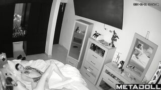 Amazing new couple fuck in their bedroom hidden IP cam