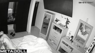 Amazing new couple fuck in their bedroom hidden IP cam