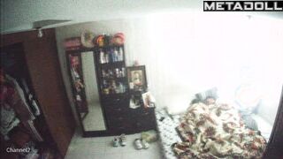 Big tits American brunette student girl gets fucked hard by her husband voyeur cam