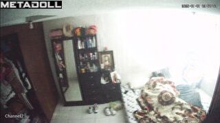 Big tits American brunette student girl gets fucked hard by her husband voyeur cam