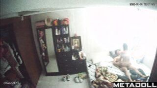 Big tits American brunette student girl gets fucked hard by her husband voyeur cam