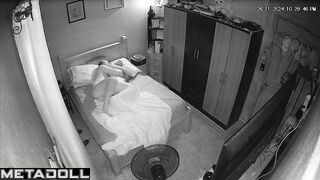Real amateur New Zealander couple fuck in the bedroom recording