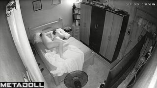 Real amateur New Zealander couple fuck in the bedroom recording