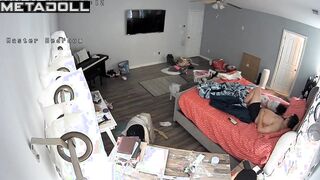 Tattooed New Zealander brunette teacher changes her dirty panties before going to sleep