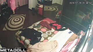 Sweet Spanish brunette Onlyfans model changes her new panties before watching porn