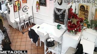Naughty French brunette MILF gets fucked for the first time hidden IP camera