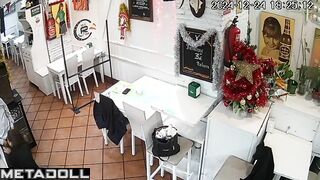 Naughty French brunette MILF gets fucked for the first time hidden IP camera