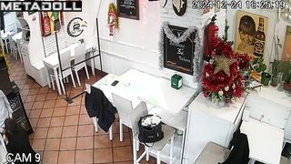 Naughty French brunette MILF gets fucked for the first time hidden IP camera