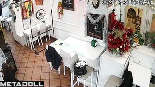 Naughty French brunette MILF gets fucked for the first time hidden IP camera