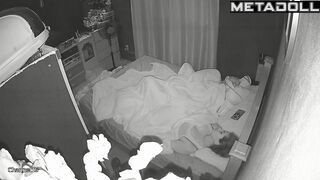 My amazing neighbours having sex in their messy room hidden IP camera