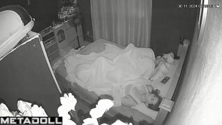 My amazing neighbours having sex in their messy room hidden IP camera