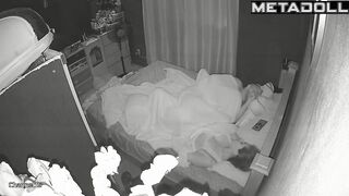 My amazing neighbours having sex in their messy room hidden IP camera