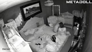 Amazing mature couple fuck in their messy room recording