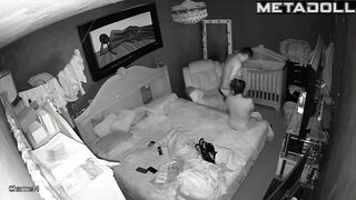 Amazing mature couple fuck in their messy room recording